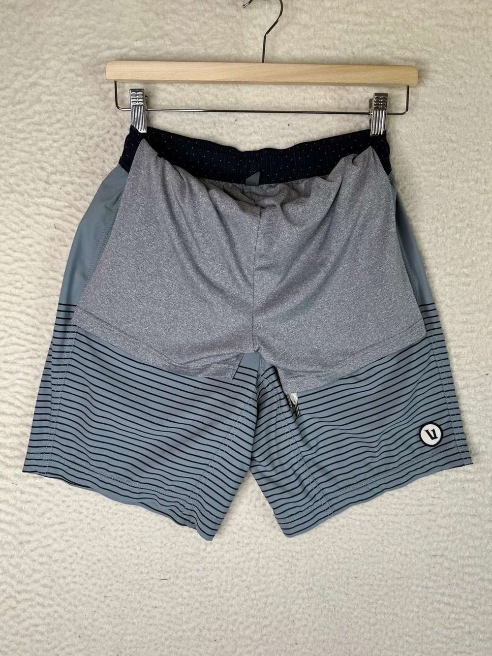 Vuori Kore Short Lined Athletic Shorts V302 Light Blue Green Men's Size XS